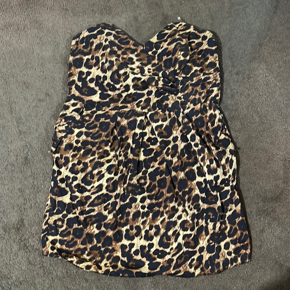Snap Dresses & Skirts - Cheetah strapless dress